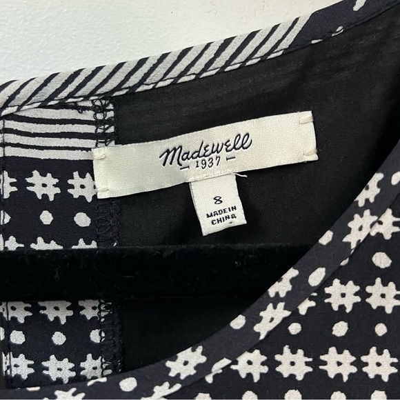 Madewell Twopiece Silk Dress in Hashtag Stripe - Picture 8 of 14